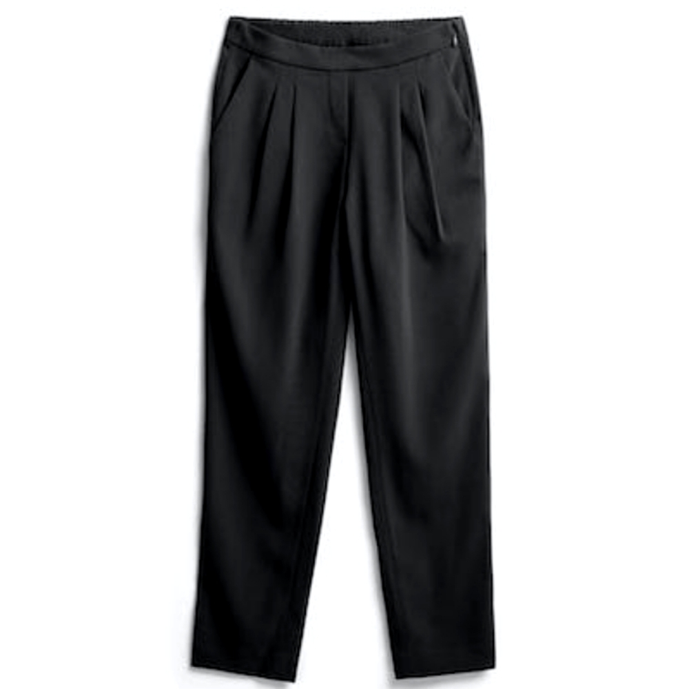 Ministry of Supply Swift Drape Pants, Black, Size 6